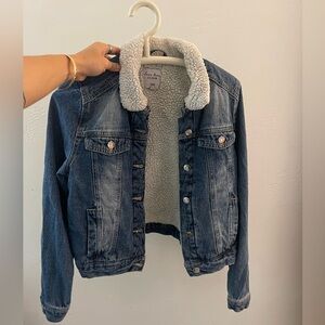 Sherpa fleece Denim Jacket